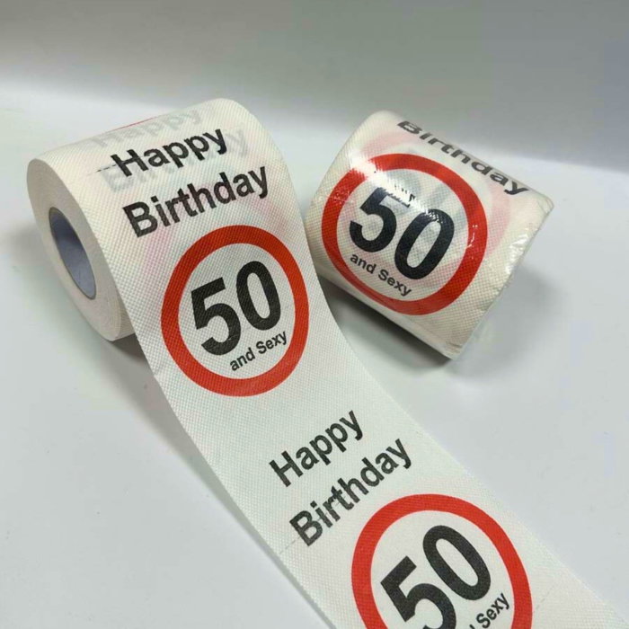Hartie igienica amuzanta Aniversare 50 de ani [3]