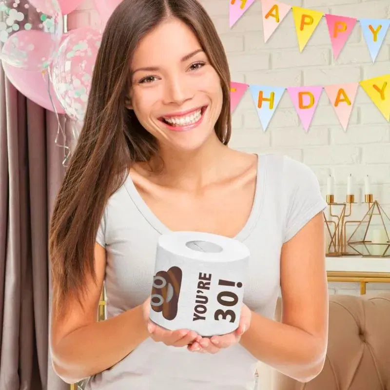 Hartie igienica cu mesaj Funny Aniversare 30 de ani [4]