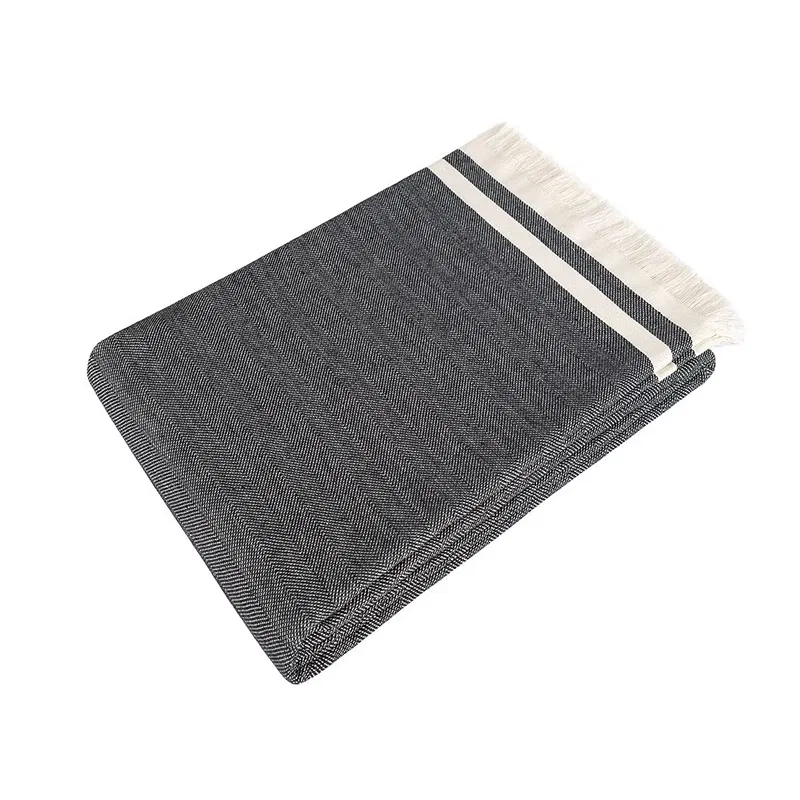 Husa canapea, bumbac, antracit, 170x230 cm, stil elegant [2]