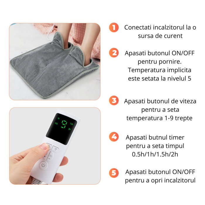 Incalzitor de picioare cu temperatura ajustabila [5]