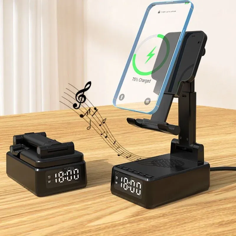 Incarcator wireless 15W cu ceas si difuzor [2]