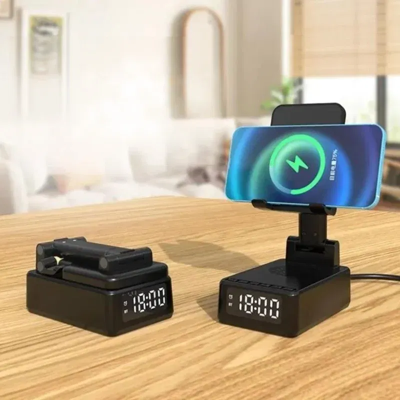 Incarcator wireless 15W cu ceas si difuzor [5]