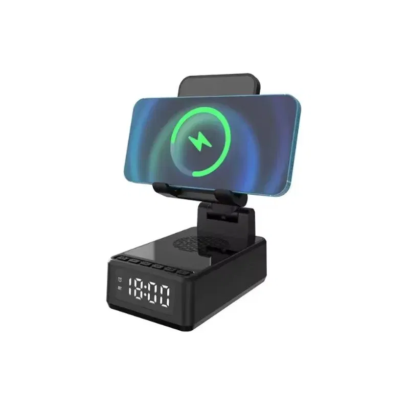 Incarcator wireless 15W cu ceas si difuzor [7]