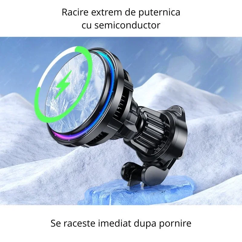 Incarcator wireless auto MagSafe 15W, magnetic [8]