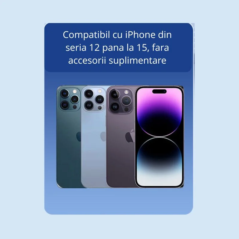 Incarcator wireless auto MagSafe 15W, magnetic [10]