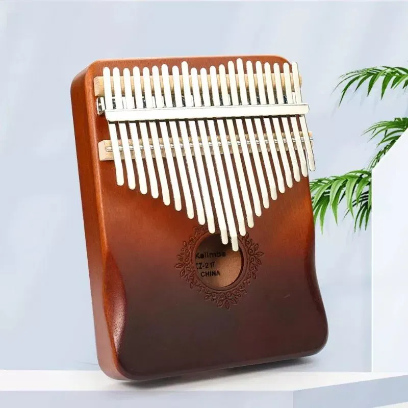 Instrument muzical Kalimba cu 21 note, pian cu degete si husa [5]