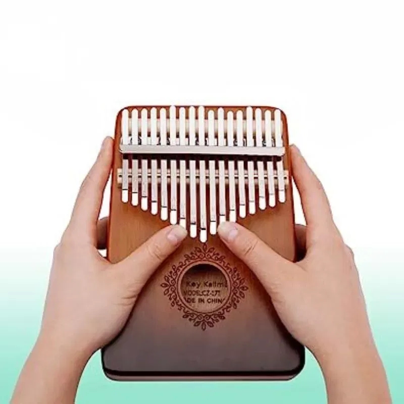 Instrument muzical Kalimba cu 21 note, pian cu degete si husa [6]