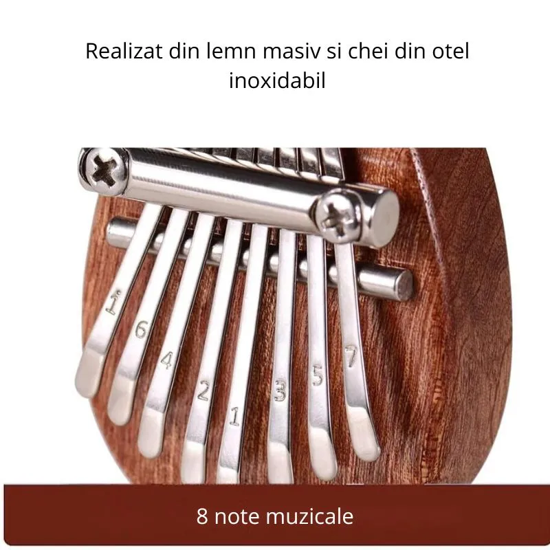 Instrument Muzical Mini Kalimba cu 8 Note [11]