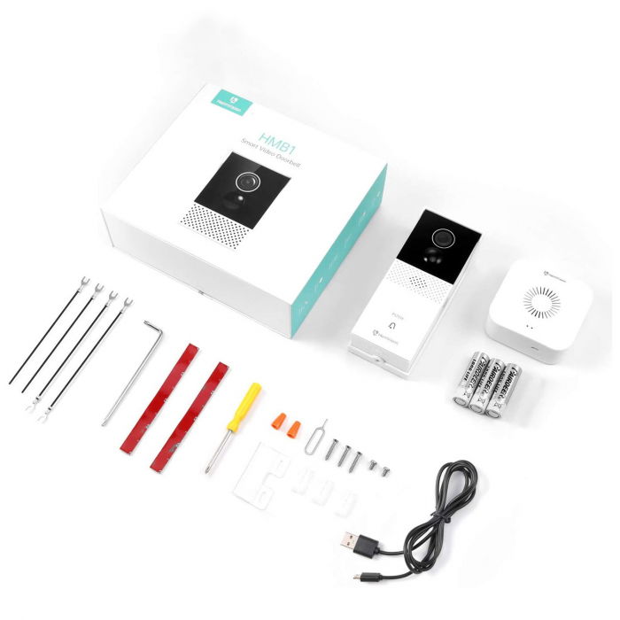 Interfon inteligent HeimVision, camera, wifi, 1080p HD, detectie miscare, unghi larg [9]