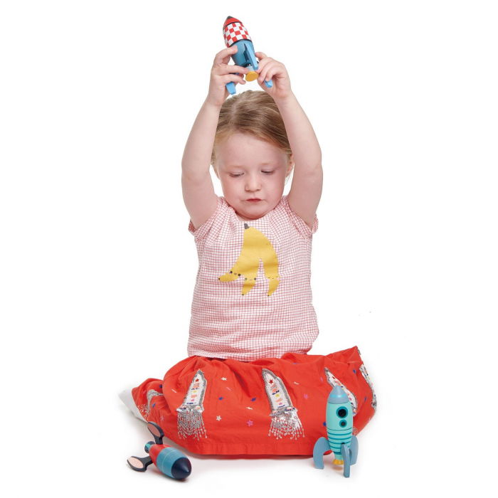 Joc de construit Racheta, lemn premium, 18 piese [5]