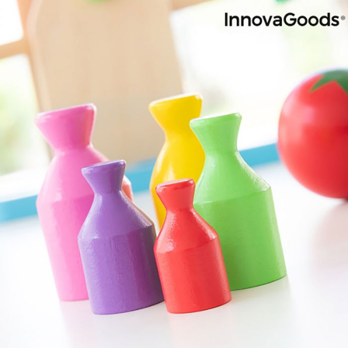 Joc educativ Cantar din lemn, 9 piese [5]