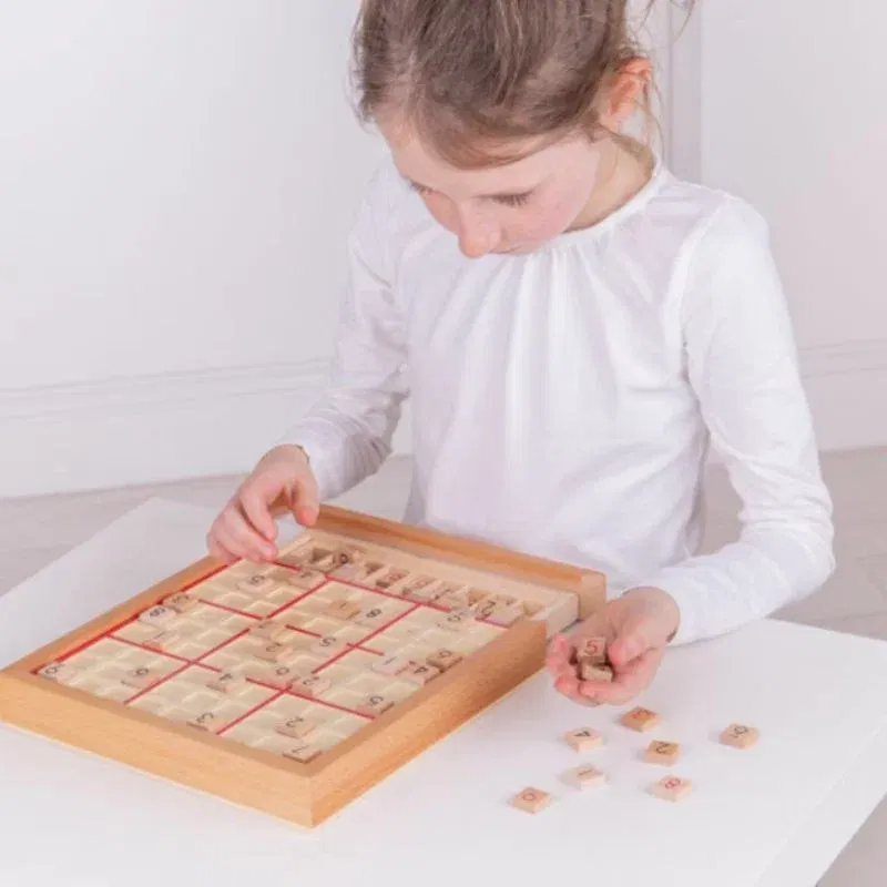 Joc logic Sudoku din lemn [2]