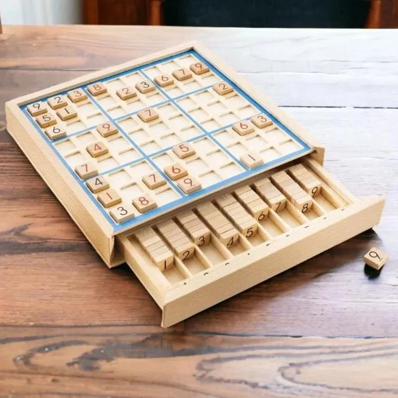 Joc logic Sudoku din lemn [3]