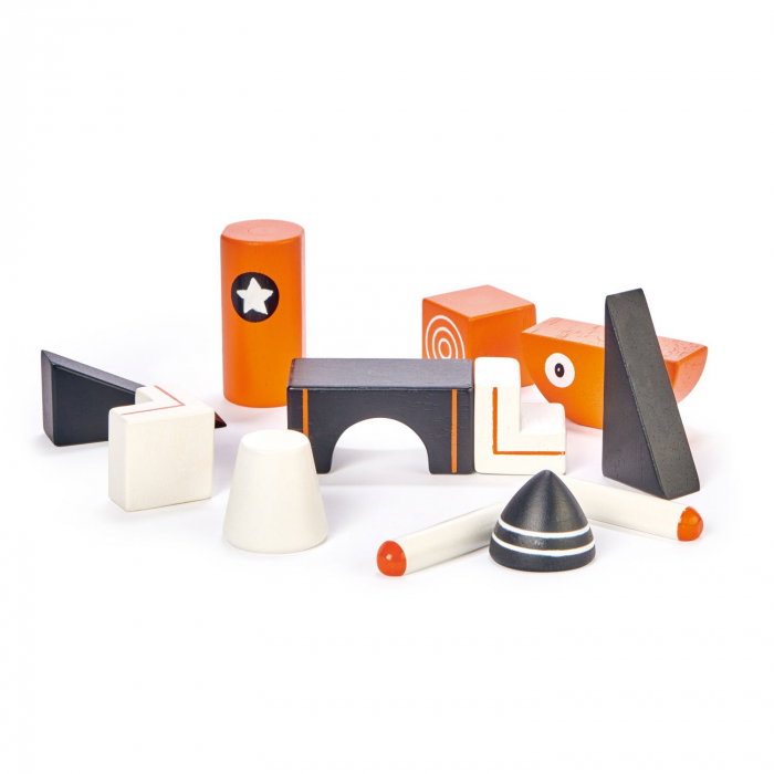 Joc magnetic din lemn Aventuri in Galaxie, 12 piese [6]