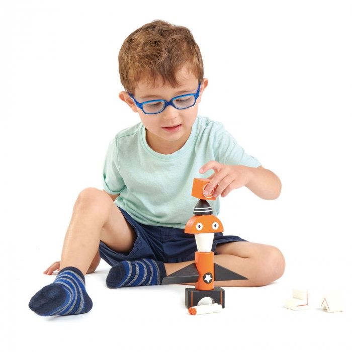 Joc magnetic din lemn Aventuri in Galaxie, 12 piese [2]