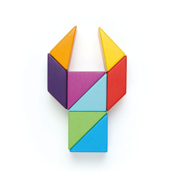 Joc magnetic din lemn Designer Coloristica, 8 piese [5]