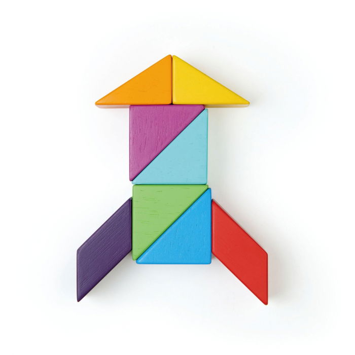 Joc magnetic din lemn Designer Coloristica, 8 piese [4]