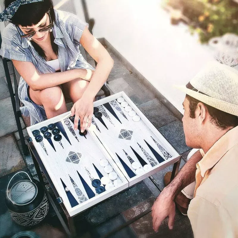 Joc table backgammon Design Marocan 48x26cm [2]