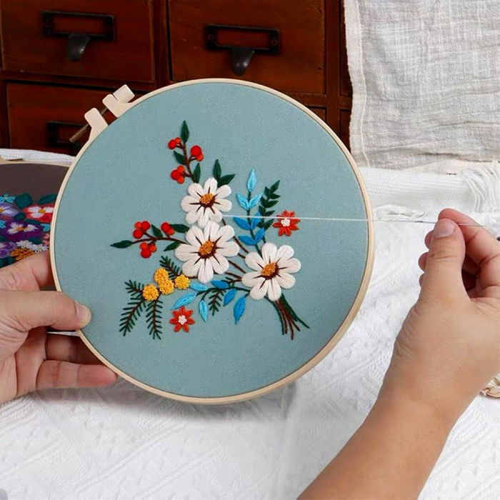 Kit Broderie DIY, Buchet de flori [2]