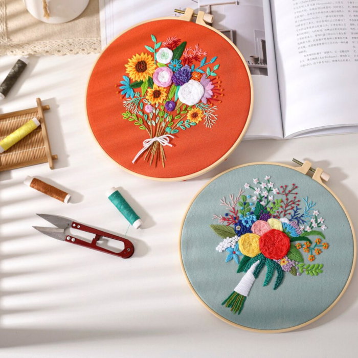 Kit Broderie DIY, Buchet de Flori, Bucurie [8]