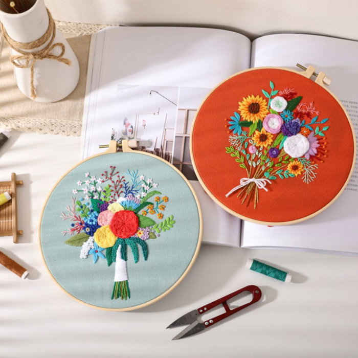 Kit Broderie DIY, Buchet de Flori, Pentru tine [6]