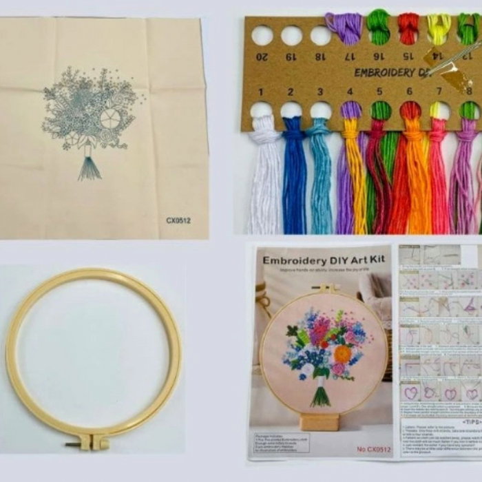 Kit Broderie DIY, Buchet superb de flori [5]