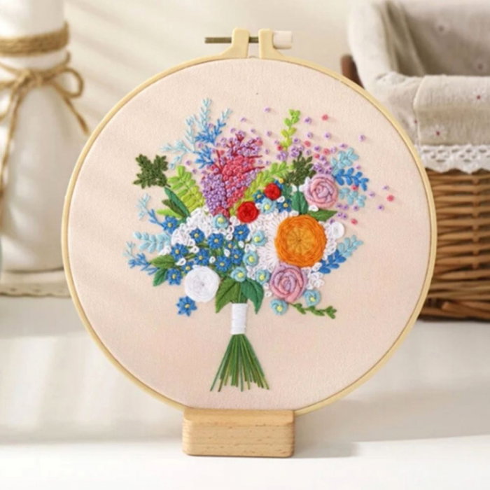 Kit Broderie DIY, Buchet superb de flori [3]