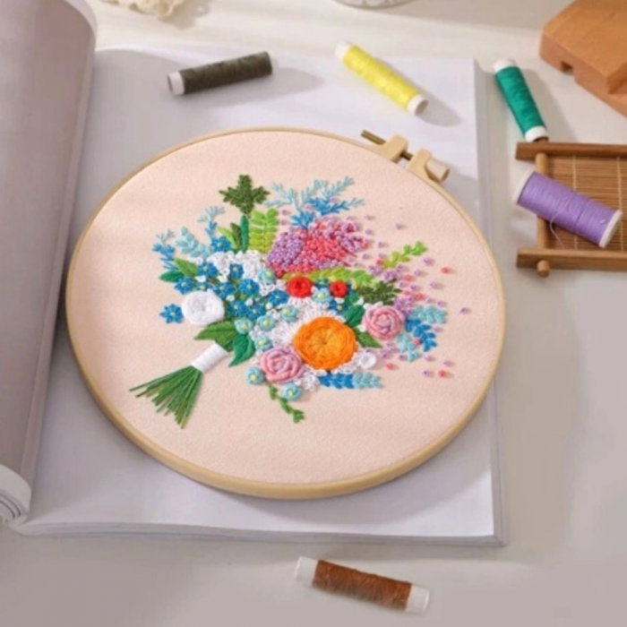 Kit Broderie DIY, Buchet superb de flori [2]