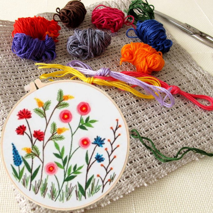 Kit Broderie DIY, cu flori, Incantare [5]