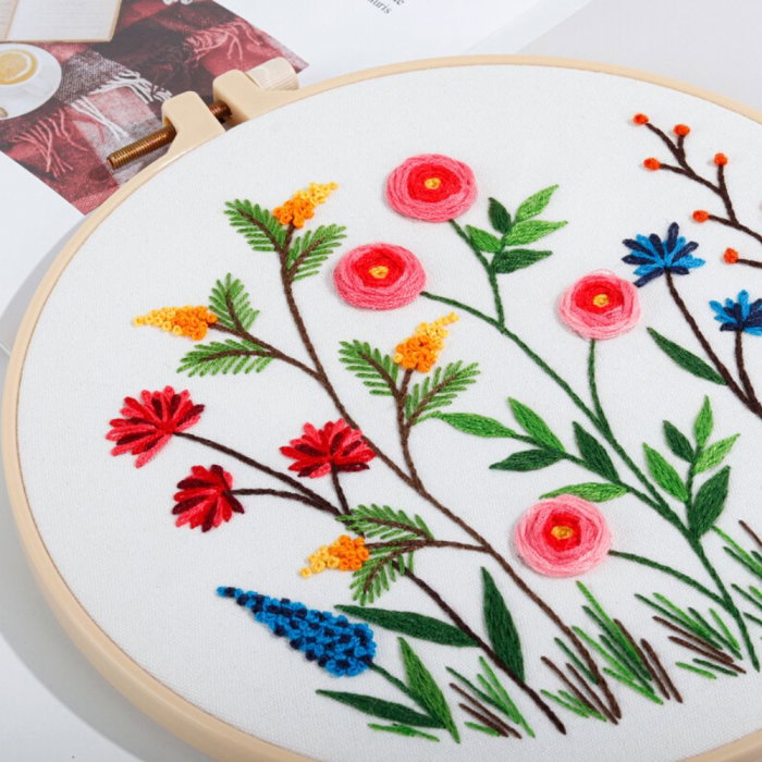 Kit Broderie DIY, cu flori, Incantare [4]