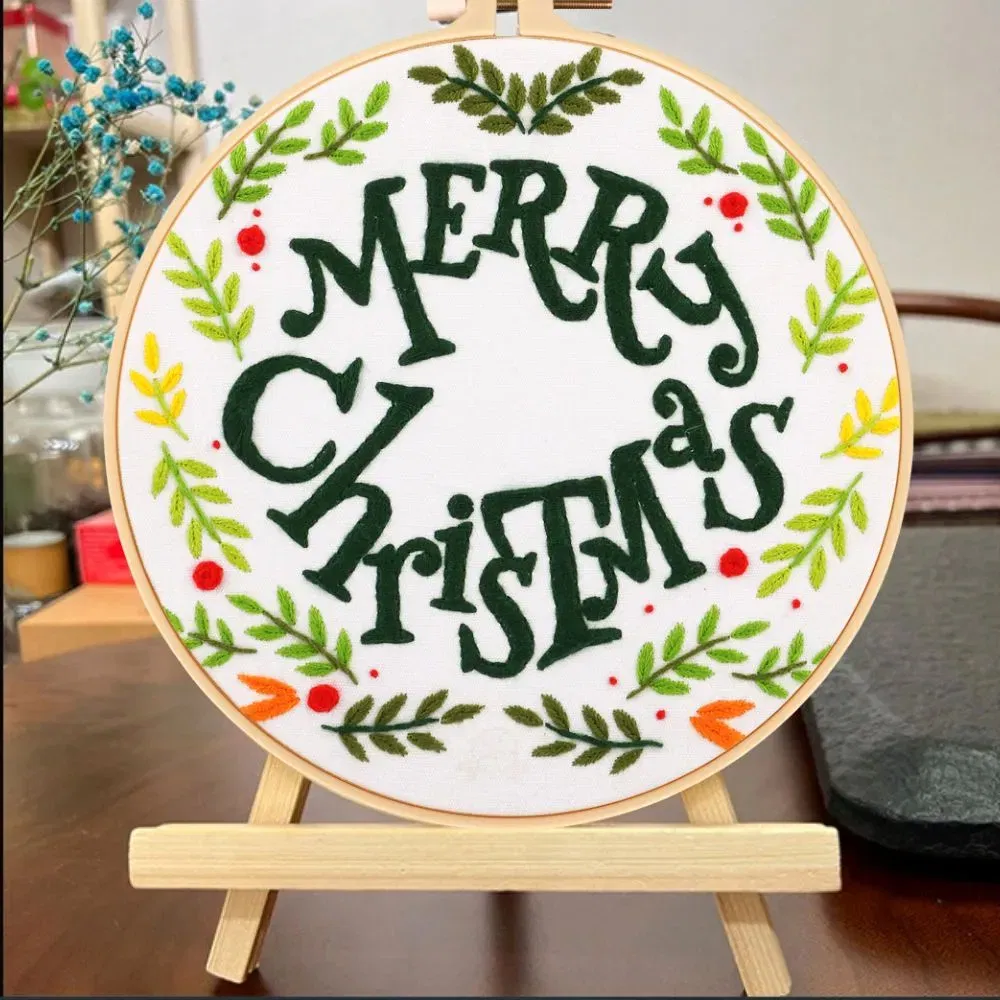 Kit Broderie DIY de Craciun, Merry Christmas [4]