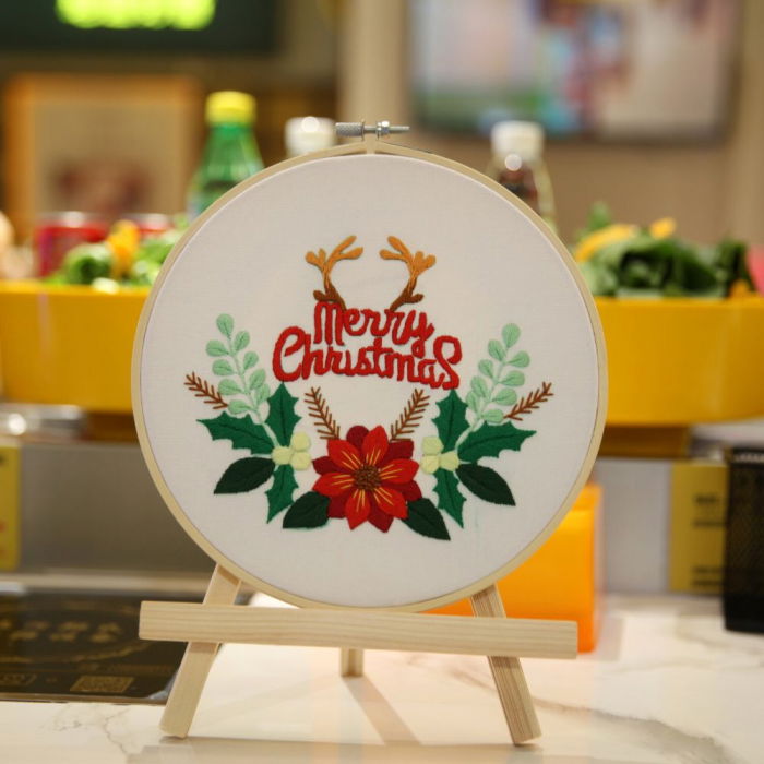 Kit Broderie DIY de Craciun, Merry Christmas, Semi coronita [1]