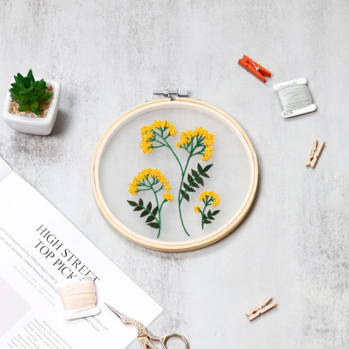 Kit Broderie DIY, Fire de flori [2]