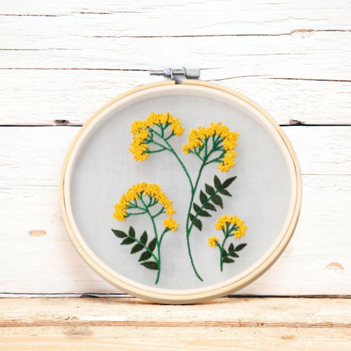 Kit Broderie DIY, Fire de flori [1]