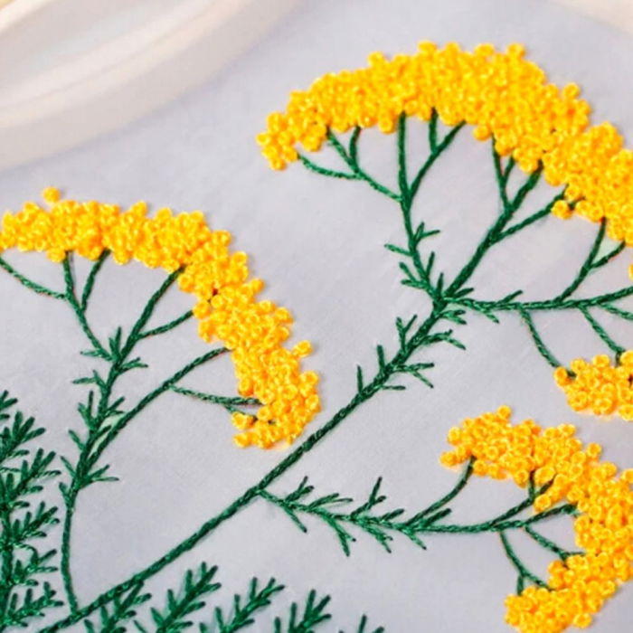 Kit Broderie DIY, Flori galbene [4]