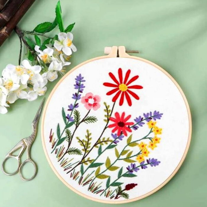 Kit Broderie DIY, Flori multicolore [3]