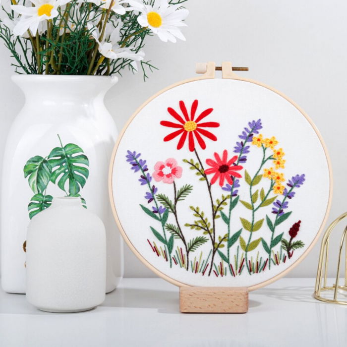 Kit Broderie DIY, Flori multicolore [1]