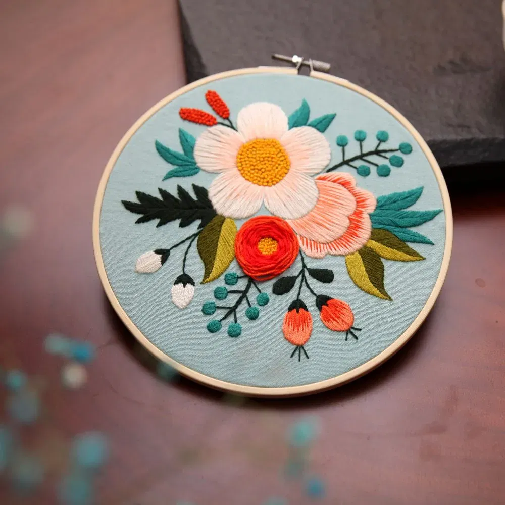 Kit Broderie DIY, Inspiratie cu flori [2]