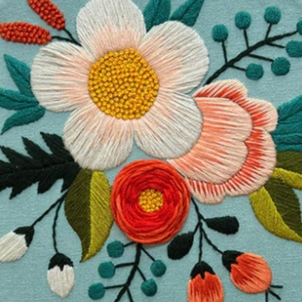 Kit Broderie DIY, Inspiratie cu flori [5]