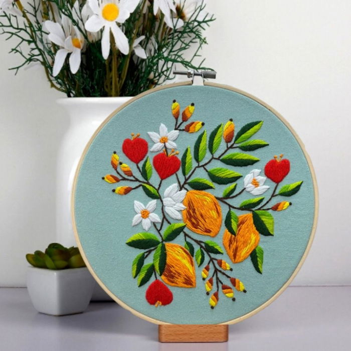 Kit Broderie DIY, Simfonie de flori culori [4]