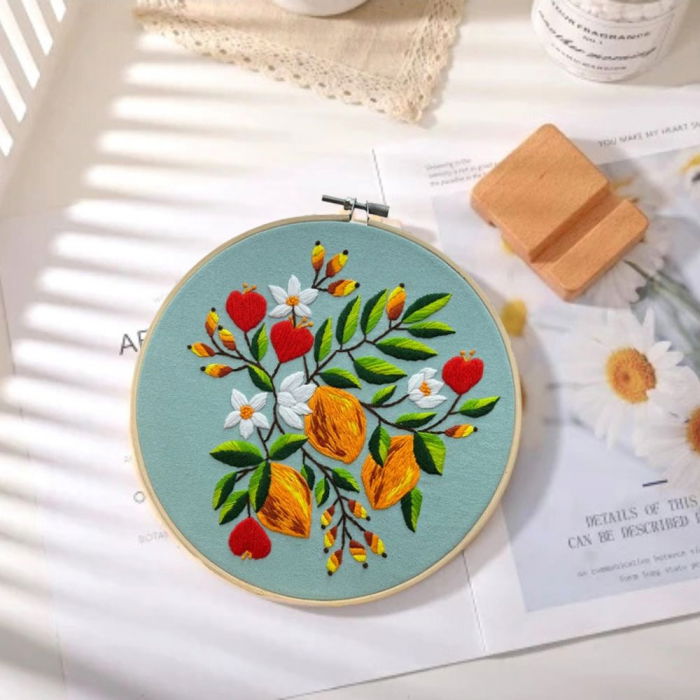 Kit Broderie DIY, Simfonie de flori culori [7]