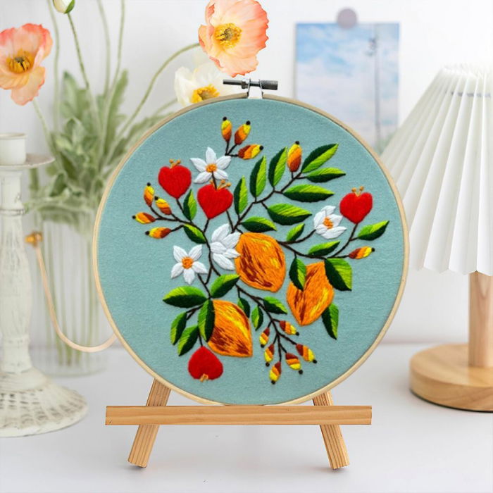 Kit Broderie DIY, Simfonie de flori culori [1]