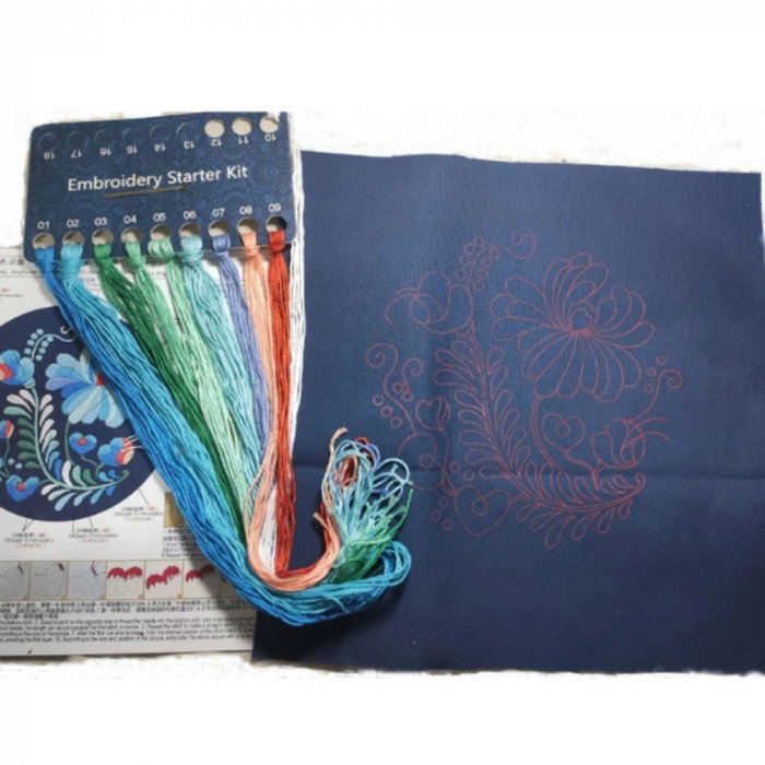 Kit Broderie DIY, Tablou cu flori [8]