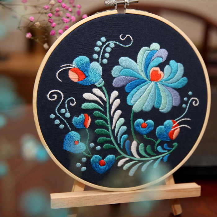 Kit Broderie DIY, Tablou cu flori [2]