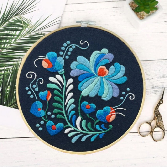 Kit Broderie DIY, Tablou cu flori [4]