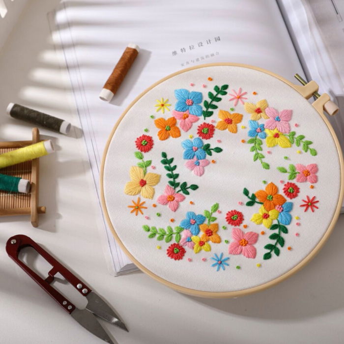 Kit Broderie DIY, Valsul florilor [2]