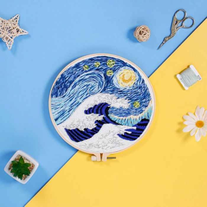 Kit Broderie DIY, Valurile marii [4]