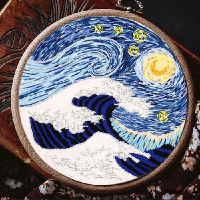 Kit Broderie DIY, Valurile marii [6]