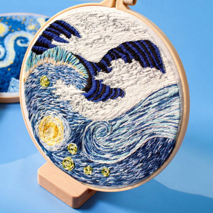 Kit Broderie DIY, Valurile marii [3]