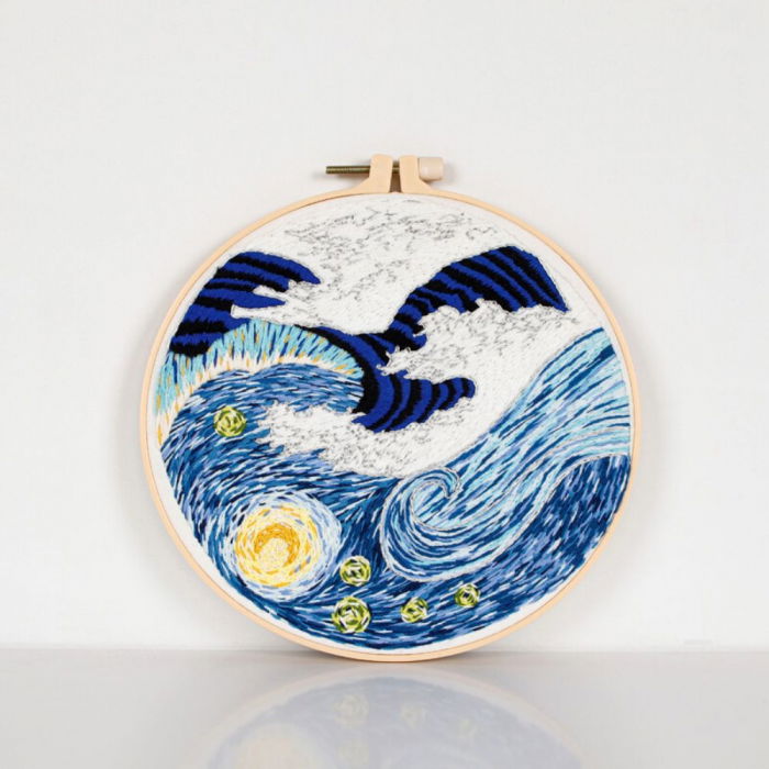 Kit Broderie DIY, Valurile marii [2]